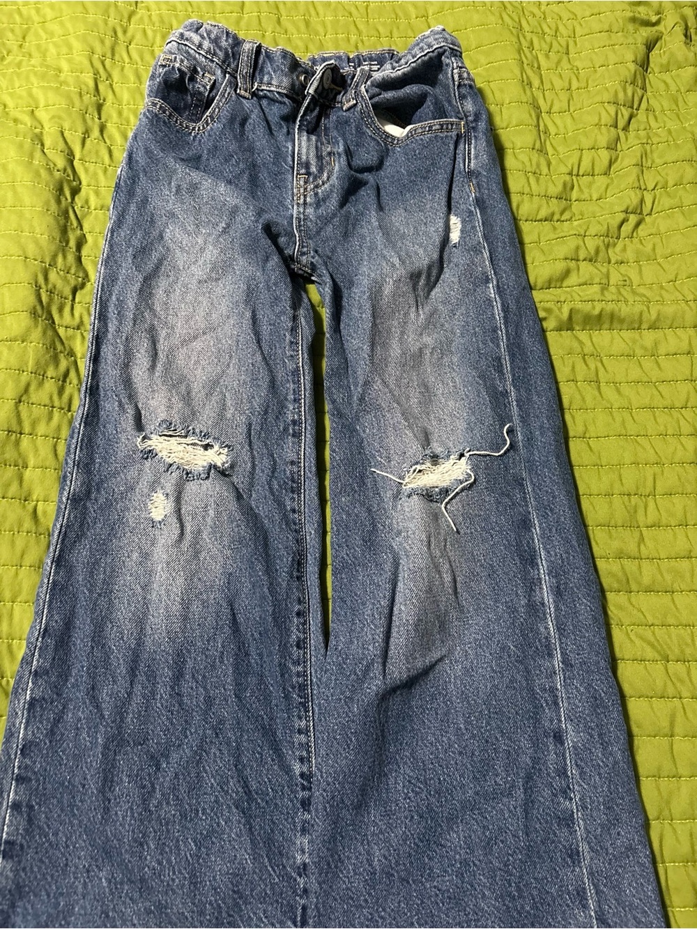Old navy Wide Leg Ripped kids Jeans - Blue